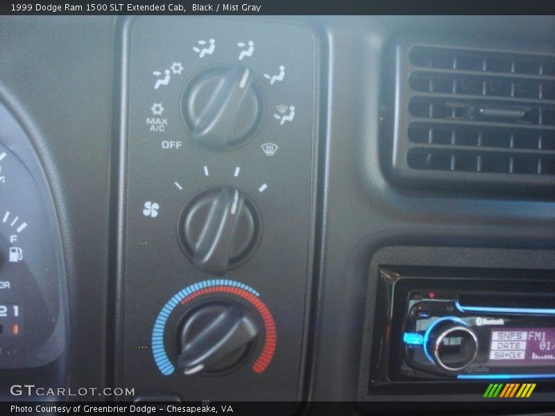 Black / Mist Gray 1999 Dodge Ram 1500 SLT Extended Cab