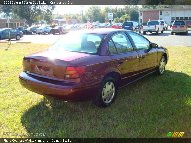 Cranberry / Gray 2002 Saturn S Series SL1 Sedan