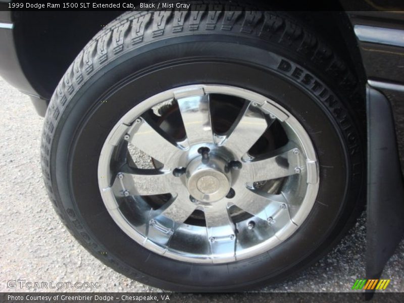 Black / Mist Gray 1999 Dodge Ram 1500 SLT Extended Cab