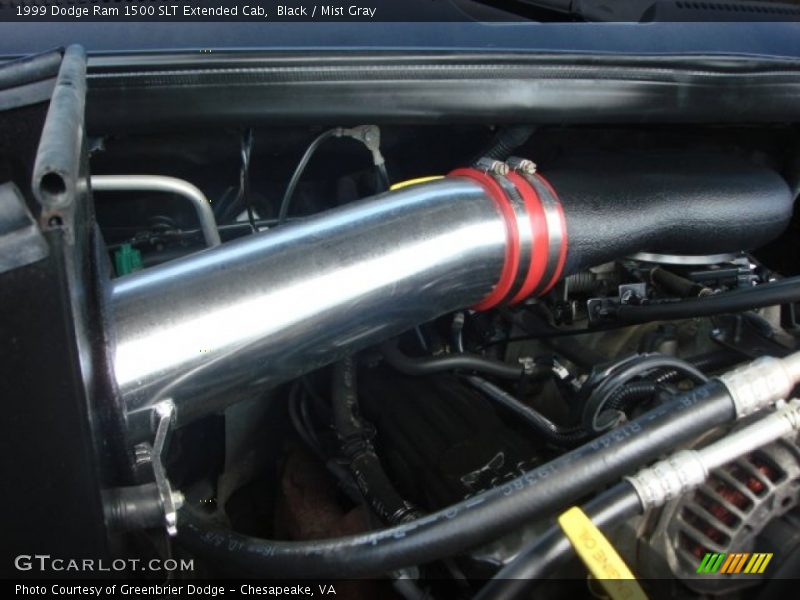 Black / Mist Gray 1999 Dodge Ram 1500 SLT Extended Cab