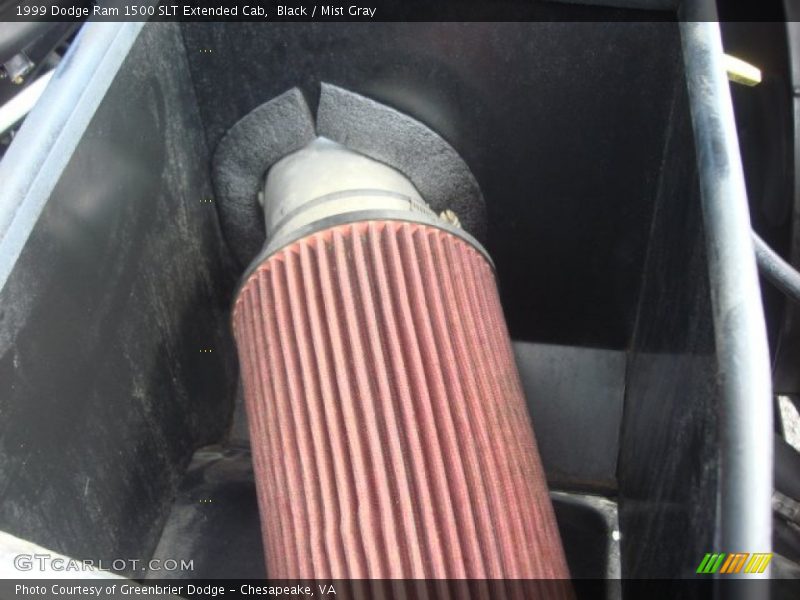 Black / Mist Gray 1999 Dodge Ram 1500 SLT Extended Cab