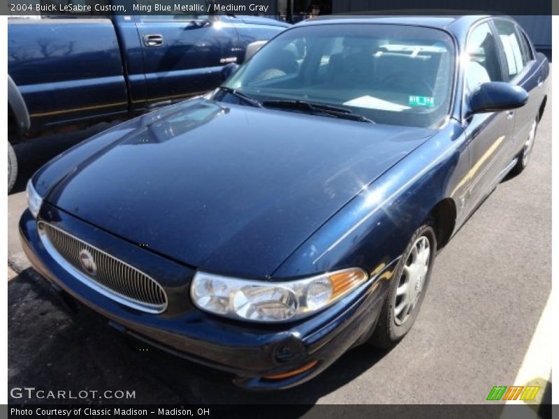 Ming Blue Metallic / Medium Gray 2004 Buick LeSabre Custom