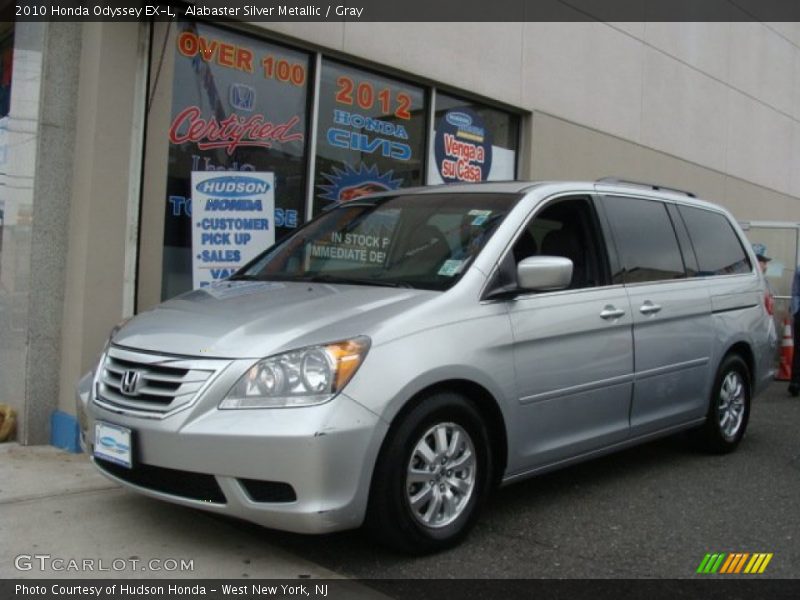 Alabaster Silver Metallic / Gray 2010 Honda Odyssey EX-L
