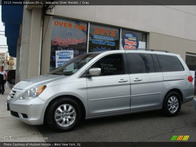 Alabaster Silver Metallic / Gray 2010 Honda Odyssey EX-L
