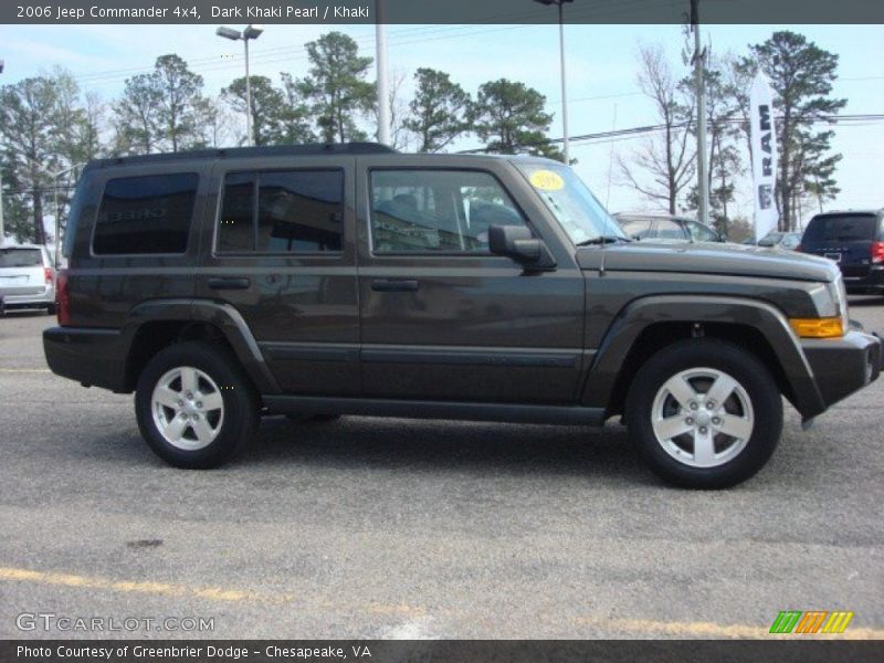 Dark Khaki Pearl / Khaki 2006 Jeep Commander 4x4