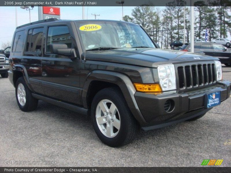 Dark Khaki Pearl / Khaki 2006 Jeep Commander 4x4