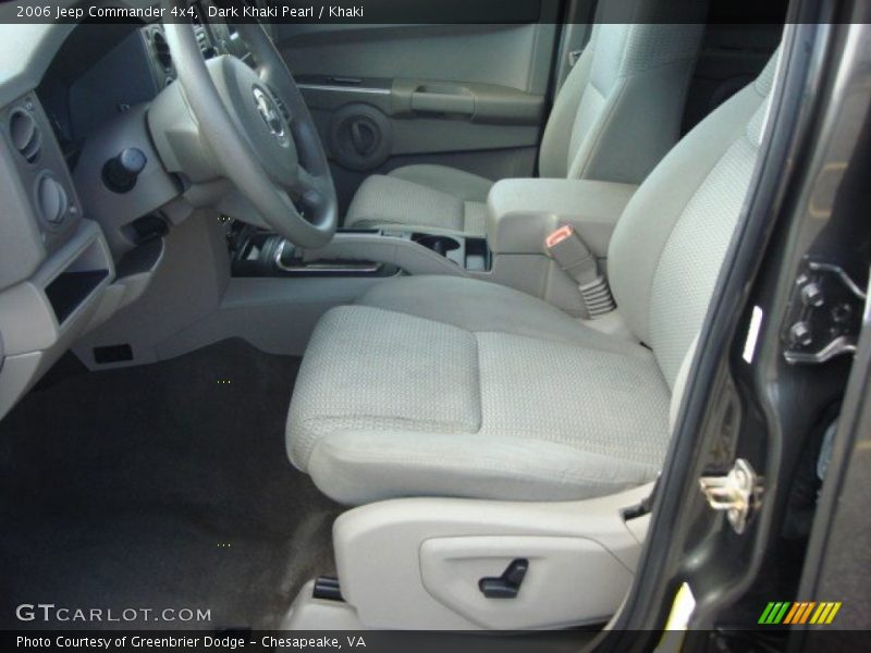 Dark Khaki Pearl / Khaki 2006 Jeep Commander 4x4