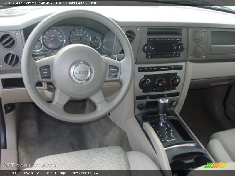 Dark Khaki Pearl / Khaki 2006 Jeep Commander 4x4