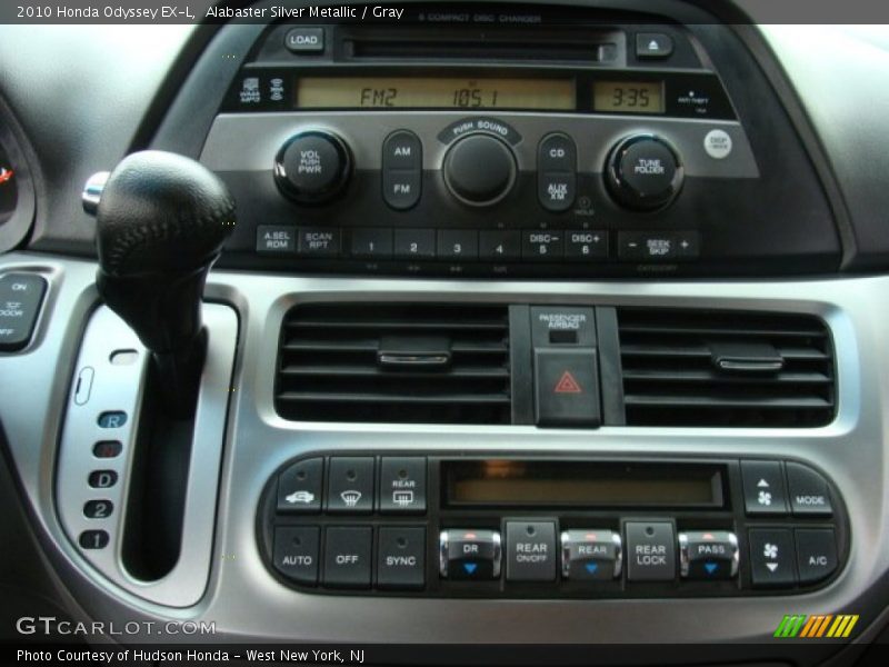 Alabaster Silver Metallic / Gray 2010 Honda Odyssey EX-L