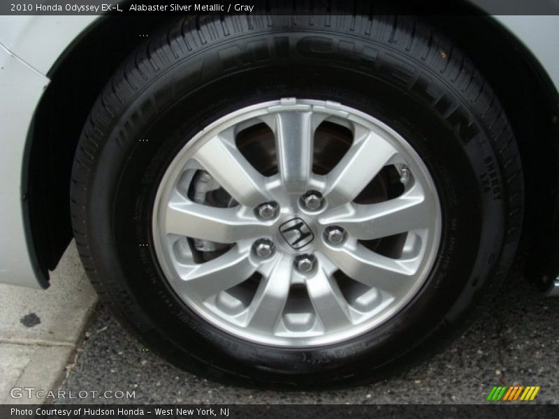Alabaster Silver Metallic / Gray 2010 Honda Odyssey EX-L