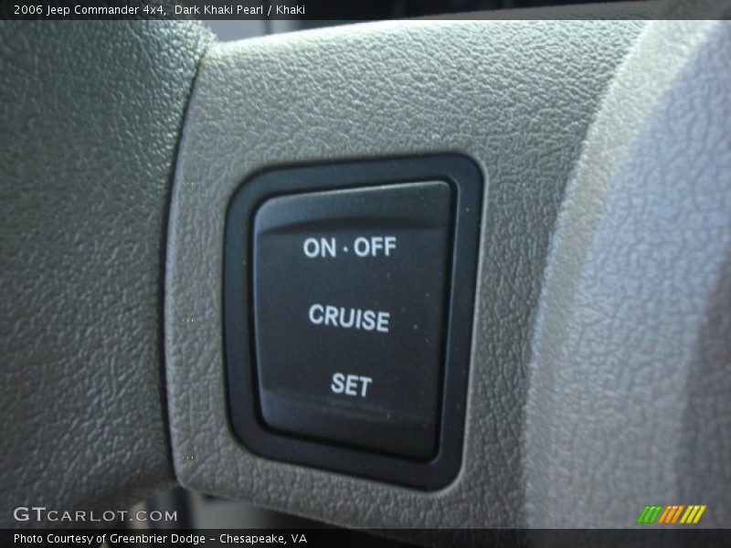 Dark Khaki Pearl / Khaki 2006 Jeep Commander 4x4