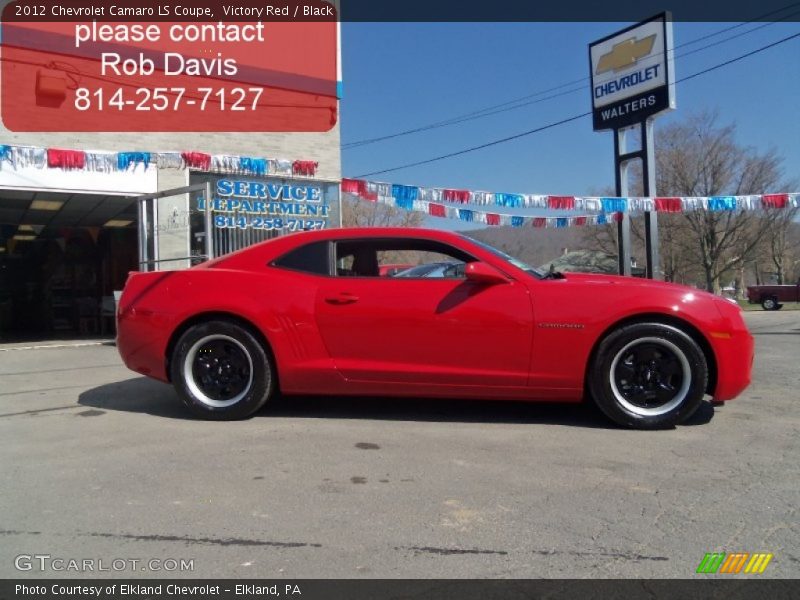 Victory Red / Black 2012 Chevrolet Camaro LS Coupe