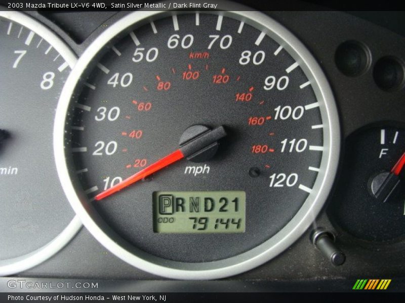 Satin Silver Metallic / Dark Flint Gray 2003 Mazda Tribute LX-V6 4WD