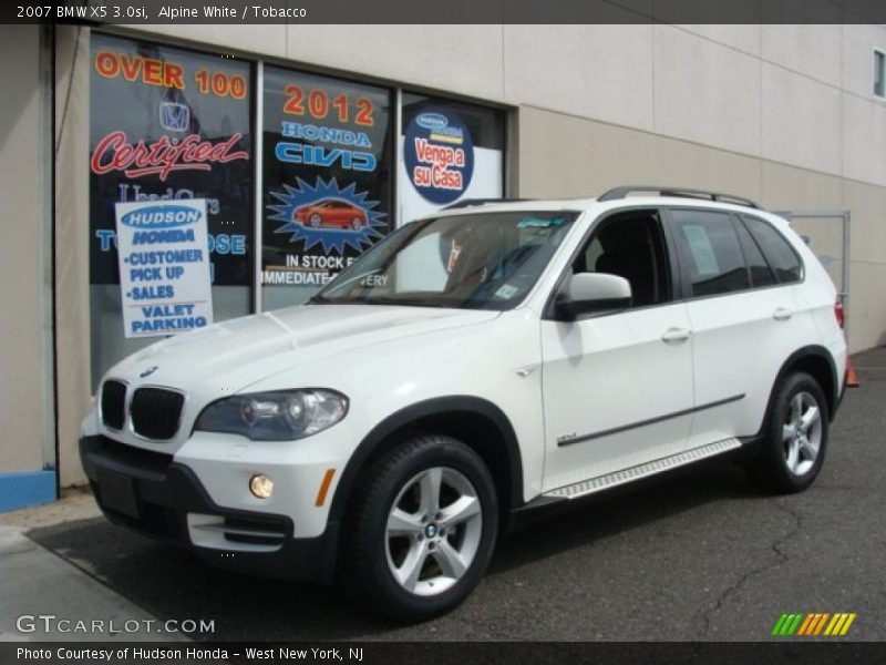 Alpine White / Tobacco 2007 BMW X5 3.0si