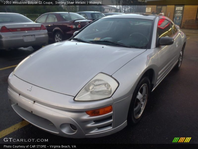 Sterling Silver Metallic / Midnight 2003 Mitsubishi Eclipse GS Coupe