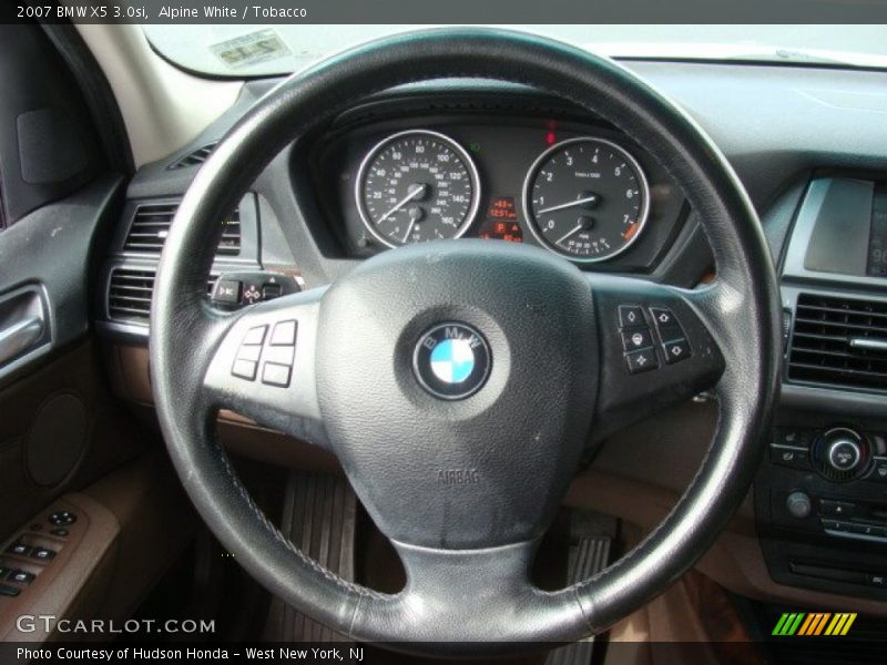 Alpine White / Tobacco 2007 BMW X5 3.0si