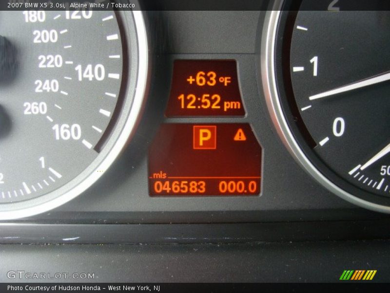 Alpine White / Tobacco 2007 BMW X5 3.0si