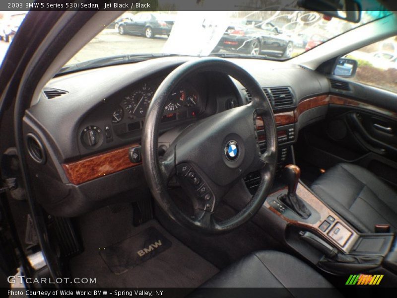 Jet Black / Black 2003 BMW 5 Series 530i Sedan