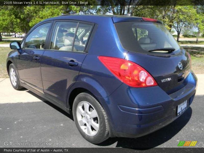 Blue Onyx / Beige 2008 Nissan Versa 1.8 SL Hatchback