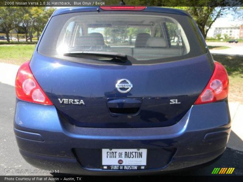 Blue Onyx / Beige 2008 Nissan Versa 1.8 SL Hatchback