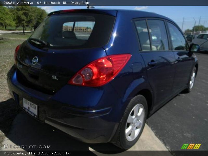 Blue Onyx / Beige 2008 Nissan Versa 1.8 SL Hatchback