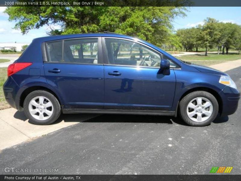 Blue Onyx / Beige 2008 Nissan Versa 1.8 SL Hatchback
