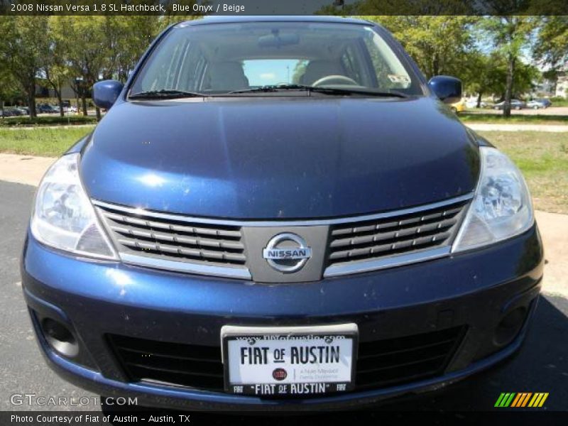 Blue Onyx / Beige 2008 Nissan Versa 1.8 SL Hatchback