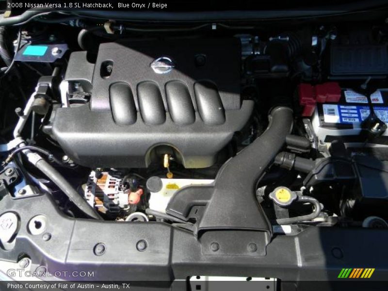 Blue Onyx / Beige 2008 Nissan Versa 1.8 SL Hatchback