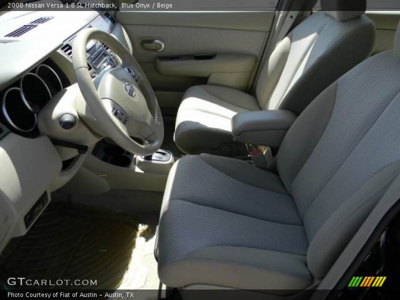 Blue Onyx / Beige 2008 Nissan Versa 1.8 SL Hatchback