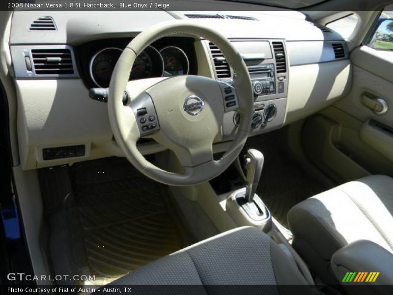Blue Onyx / Beige 2008 Nissan Versa 1.8 SL Hatchback