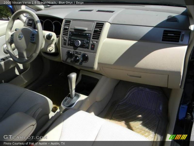 Blue Onyx / Beige 2008 Nissan Versa 1.8 SL Hatchback