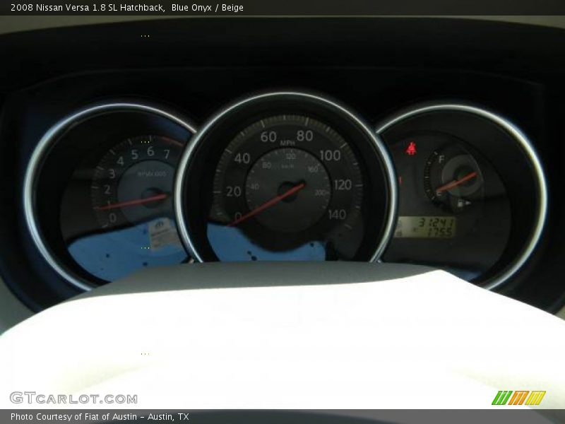 Blue Onyx / Beige 2008 Nissan Versa 1.8 SL Hatchback