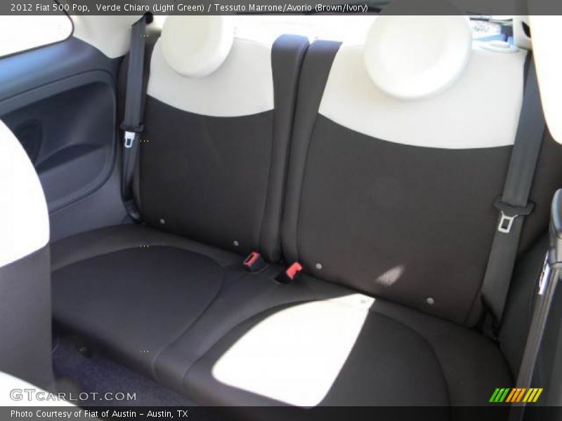 Verde Chiaro (Light Green) / Tessuto Marrone/Avorio (Brown/Ivory) 2012 Fiat 500 Pop