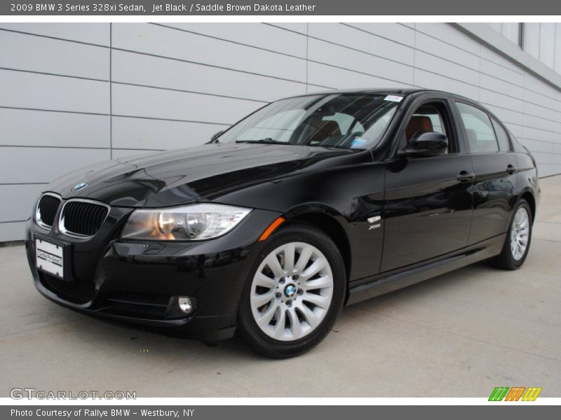 Jet Black / Saddle Brown Dakota Leather 2009 BMW 3 Series 328xi Sedan