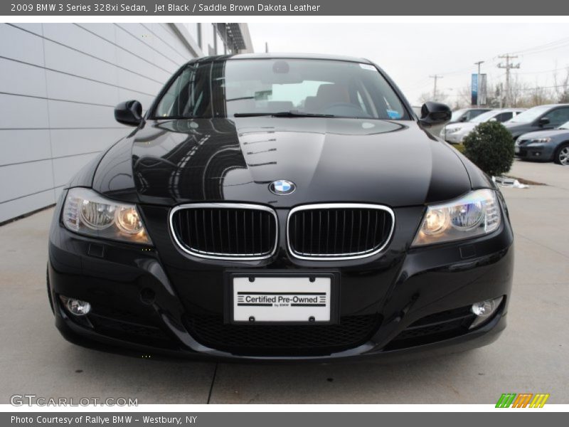 Jet Black / Saddle Brown Dakota Leather 2009 BMW 3 Series 328xi Sedan