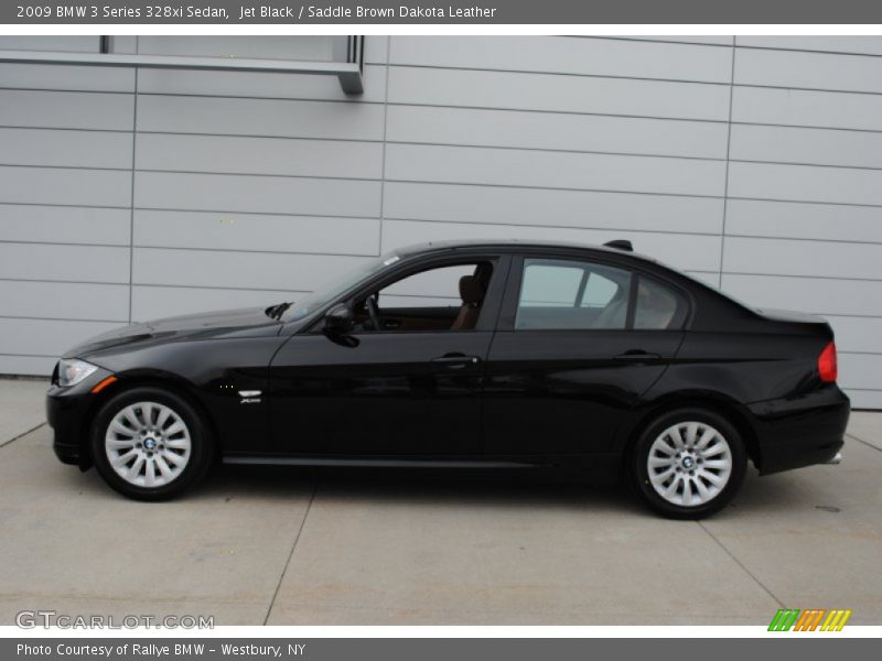 Jet Black / Saddle Brown Dakota Leather 2009 BMW 3 Series 328xi Sedan