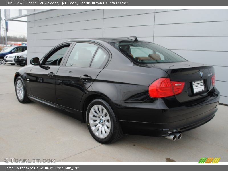 Jet Black / Saddle Brown Dakota Leather 2009 BMW 3 Series 328xi Sedan