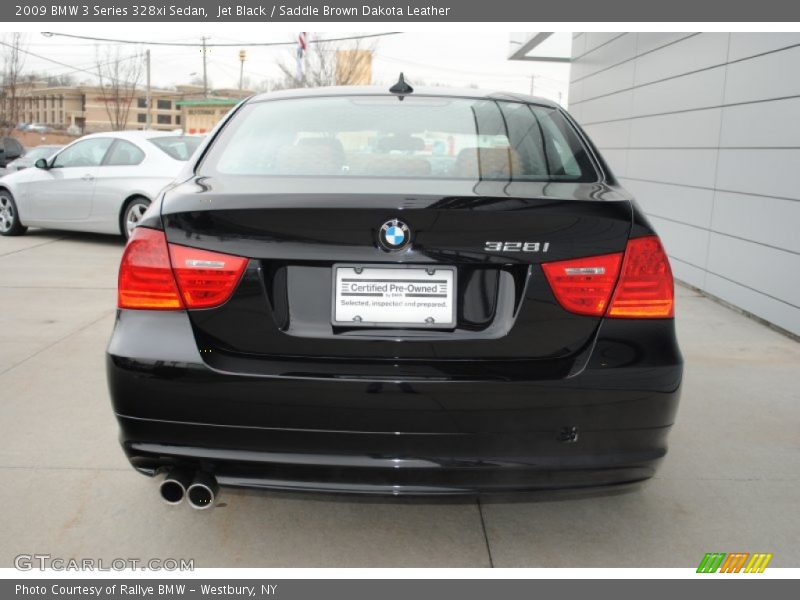 Jet Black / Saddle Brown Dakota Leather 2009 BMW 3 Series 328xi Sedan