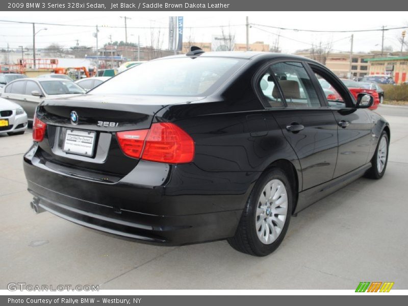 Jet Black / Saddle Brown Dakota Leather 2009 BMW 3 Series 328xi Sedan