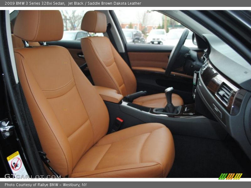 Jet Black / Saddle Brown Dakota Leather 2009 BMW 3 Series 328xi Sedan