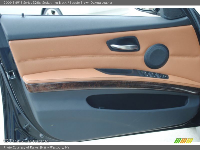 Jet Black / Saddle Brown Dakota Leather 2009 BMW 3 Series 328xi Sedan