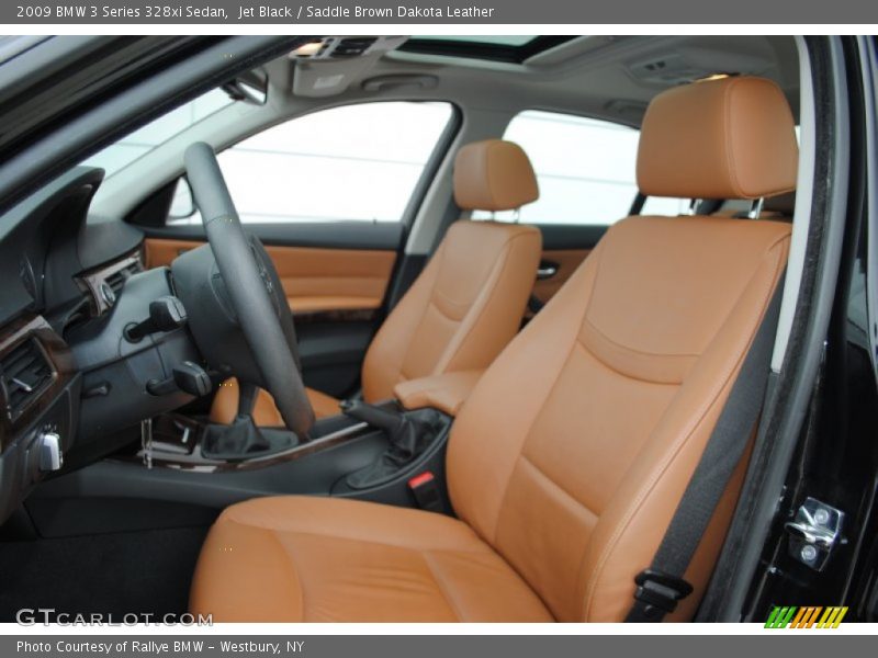 Jet Black / Saddle Brown Dakota Leather 2009 BMW 3 Series 328xi Sedan