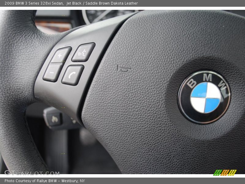 Jet Black / Saddle Brown Dakota Leather 2009 BMW 3 Series 328xi Sedan