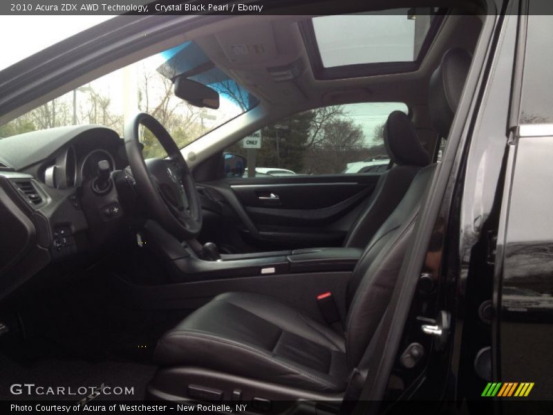 Crystal Black Pearl / Ebony 2010 Acura ZDX AWD Technology