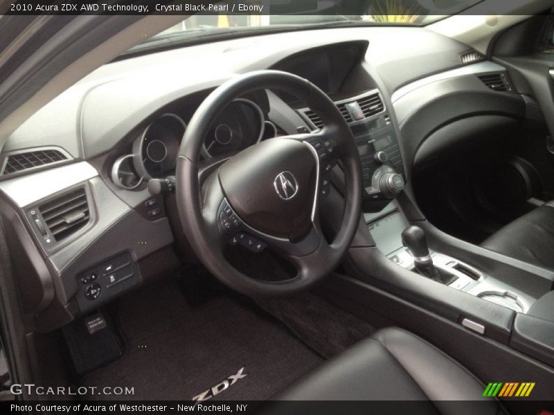 Crystal Black Pearl / Ebony 2010 Acura ZDX AWD Technology