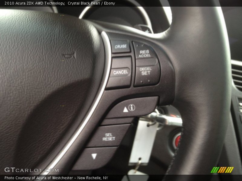 Crystal Black Pearl / Ebony 2010 Acura ZDX AWD Technology
