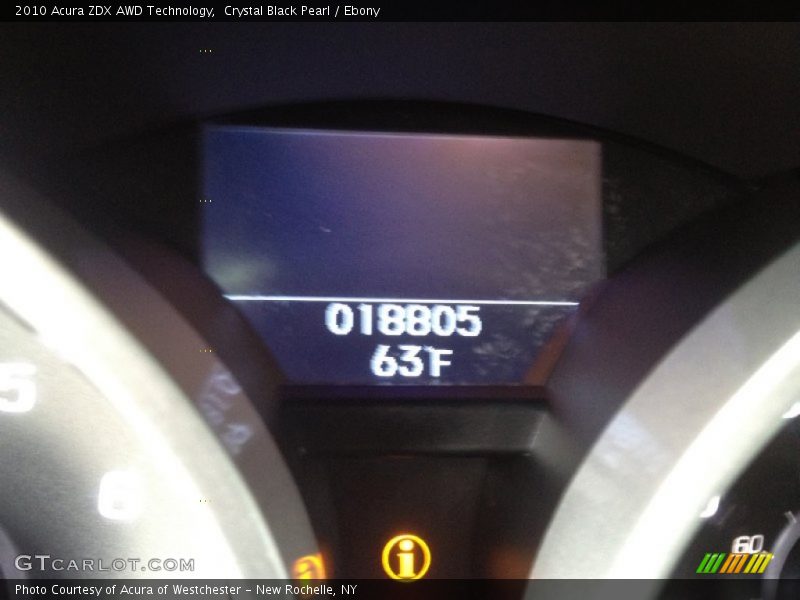 Crystal Black Pearl / Ebony 2010 Acura ZDX AWD Technology