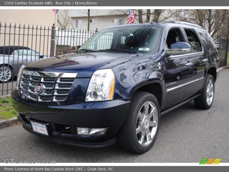 Blue Chip / Ebony/Ebony 2009 Cadillac Escalade AWD
