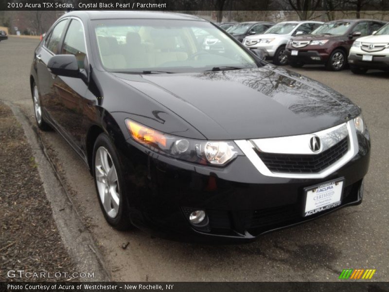 Crystal Black Pearl / Parchment 2010 Acura TSX Sedan
