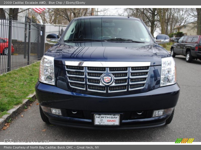 Blue Chip / Ebony/Ebony 2009 Cadillac Escalade AWD